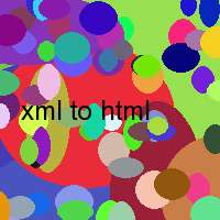 xml to html